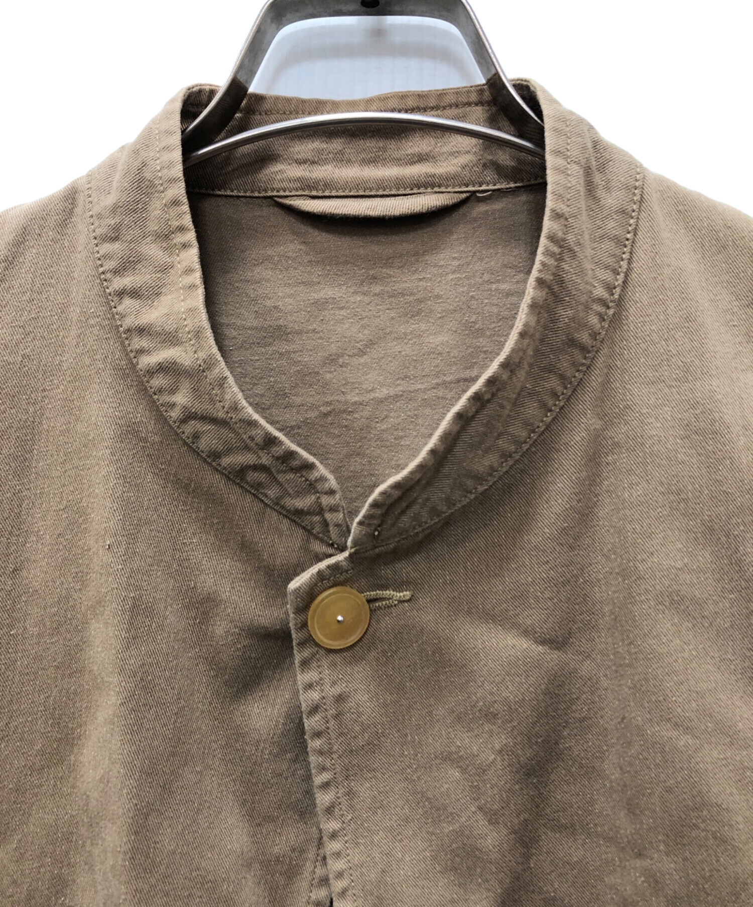 中古・古着通販】COMOLI (コモリ) スタンドカラージャケット ベージュ