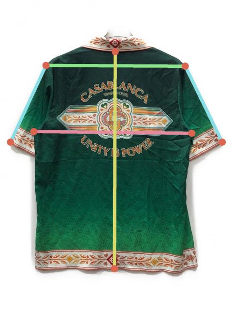中古・古着通販】CASABLANCA (カサブランカ) 総柄半袖シルクシャツ