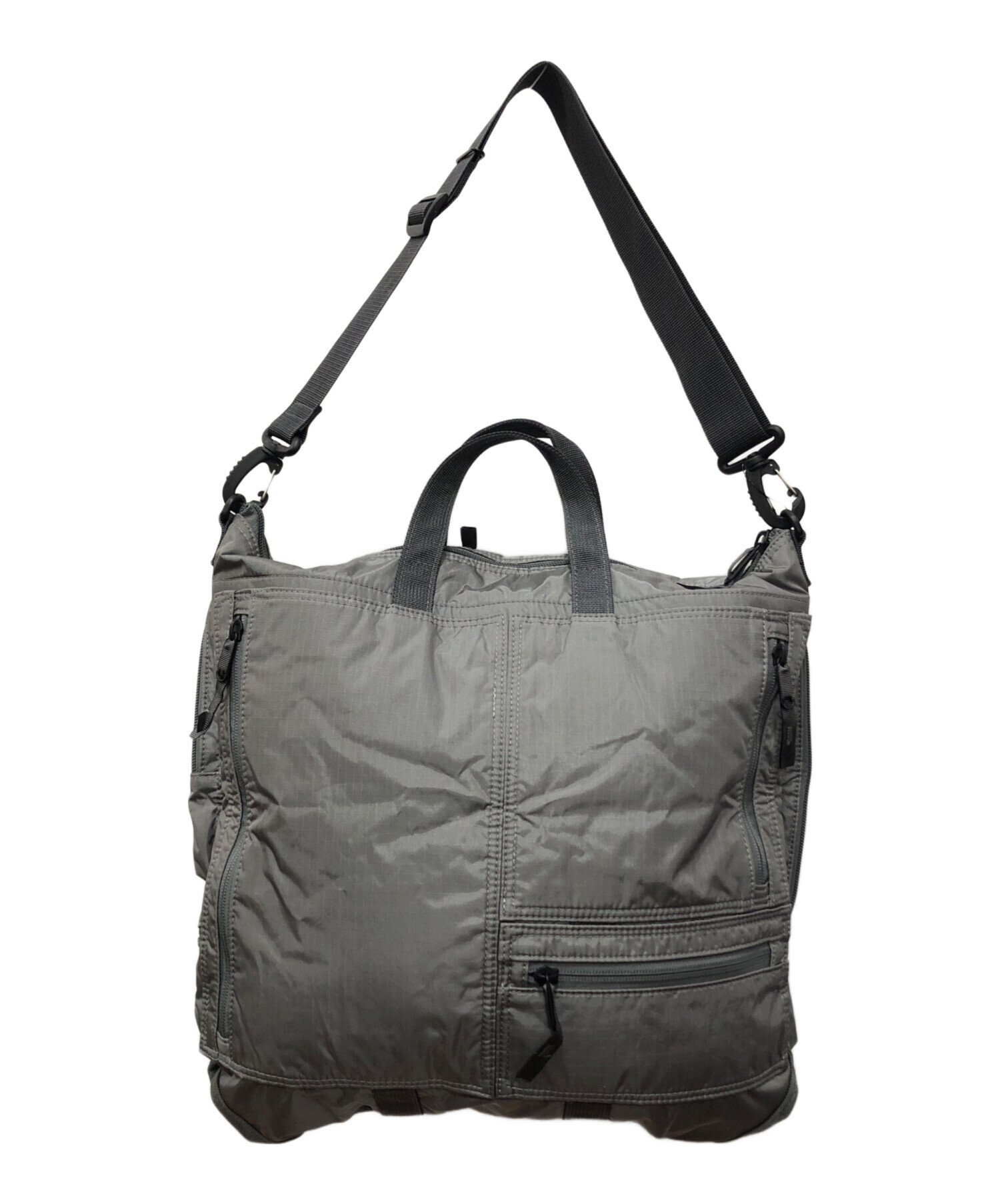レア！90年代後半 PORTER 2wayヘルメットバッグ 中古・古着通販】PORTER (ポーター) 2wayヘルメットバッグ グレー