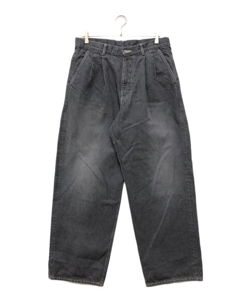 Graphpaper グラフペーパー ツータック デニム パンツ グレー 3 中古・古着通販】Graphpaper (グラフペーパー) Gray Tone Denim