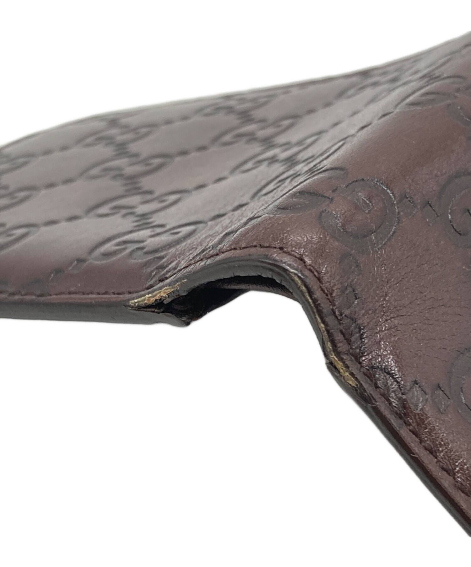中古・古着通販】GUCCI (グッチ) 2つ折り財布 ブラウン サイズ:下記