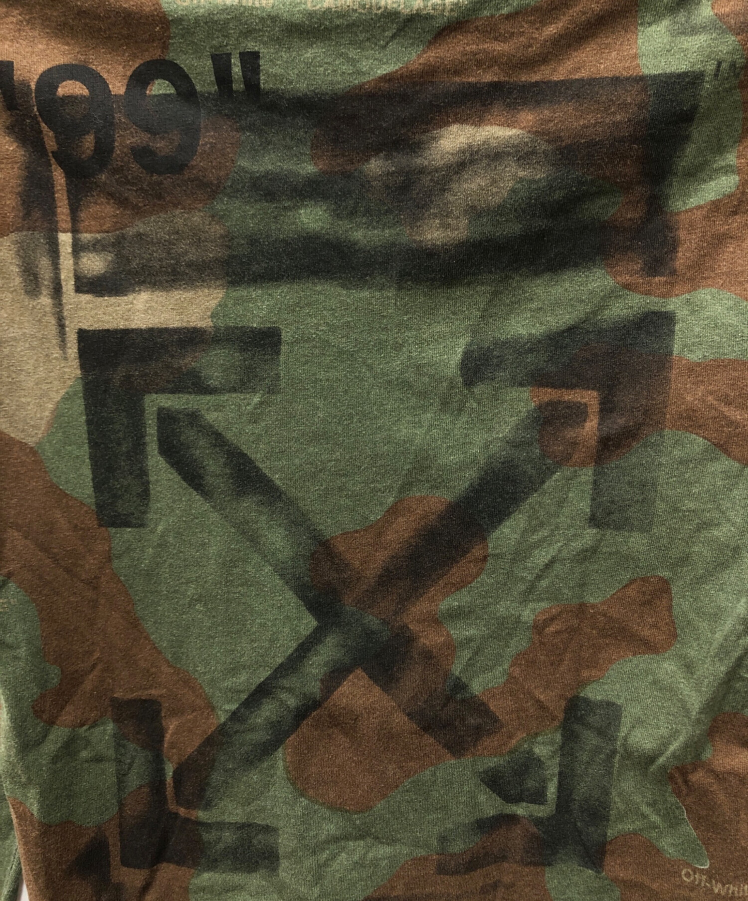 中古・古着通販】OFFWHITE (オフホワイト) アローロゴ長袖Tシャツ 