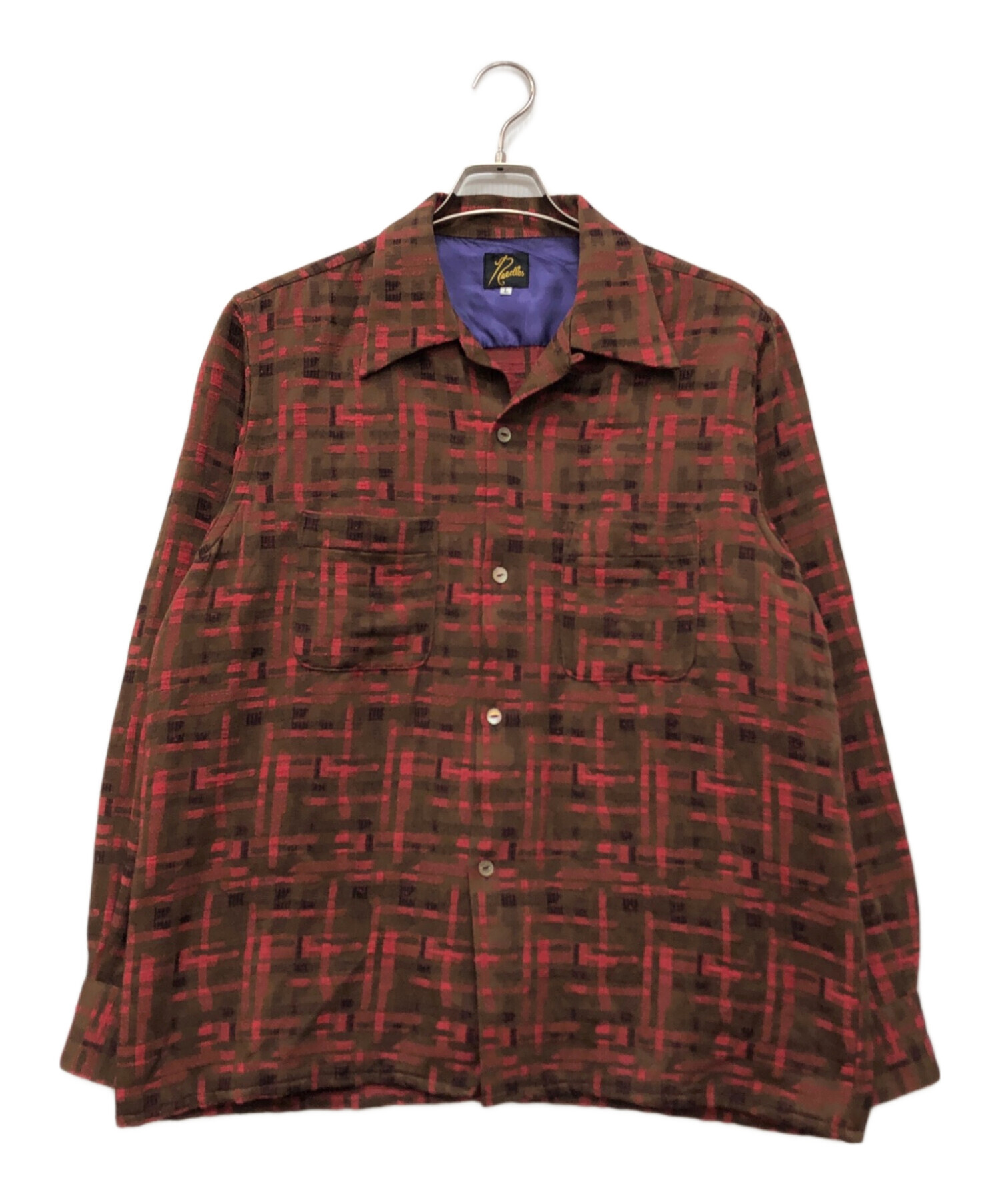 中古・古着通販】Needles (ニードルズ) ジャガード織り オープンカラー