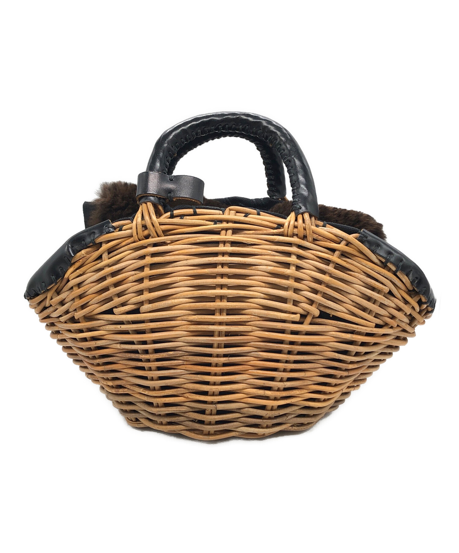 中古・古着通販】ebagos (エバゴス) カゴバッグ ベージュ サイズ:下記 