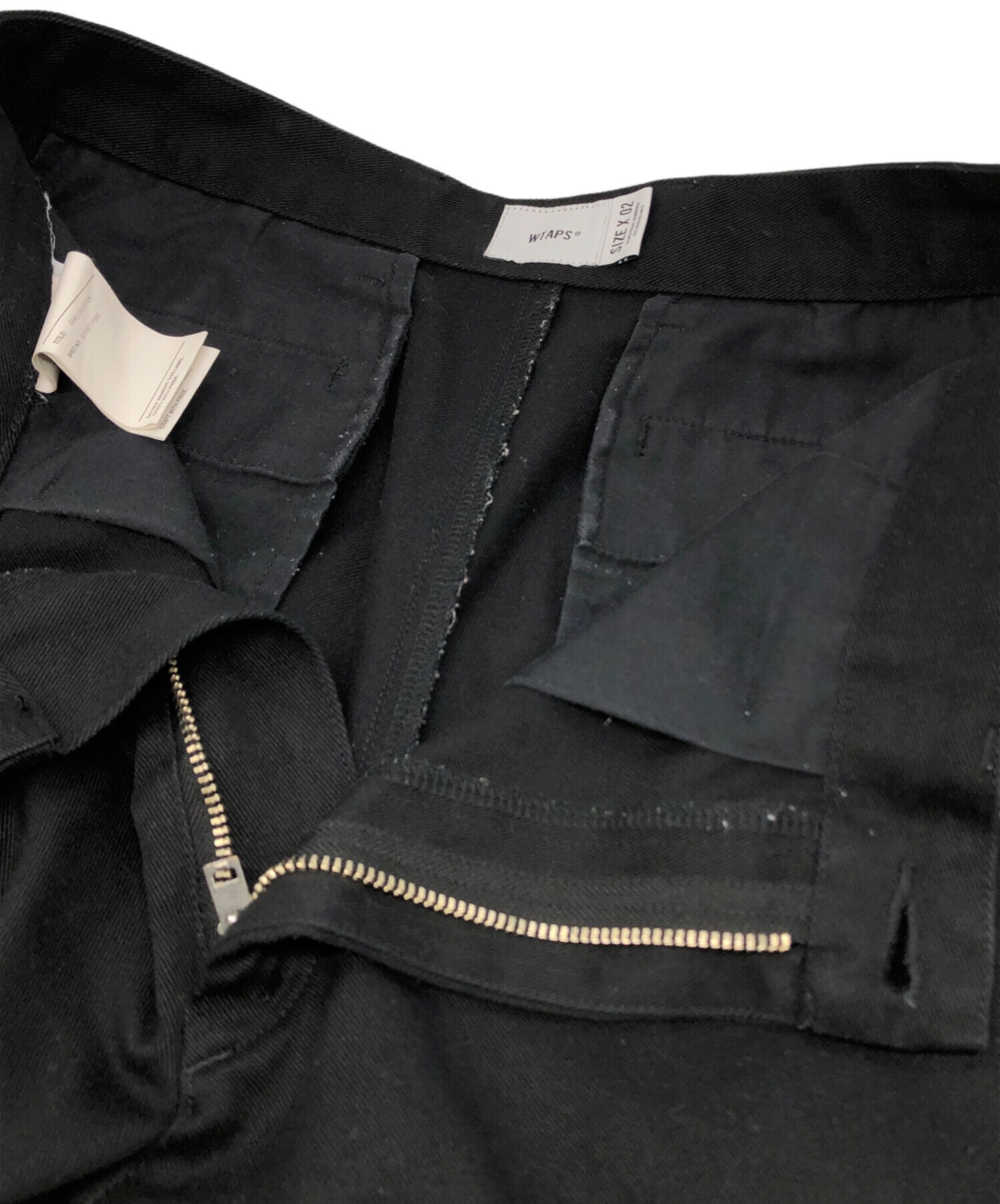 WTAPS ダブルタップス ワークパンツ チノパン 242CWDT-PTM05 中古・古着通販】WTAPS (ダブルタップス) ワークチノパンツ ブラック
