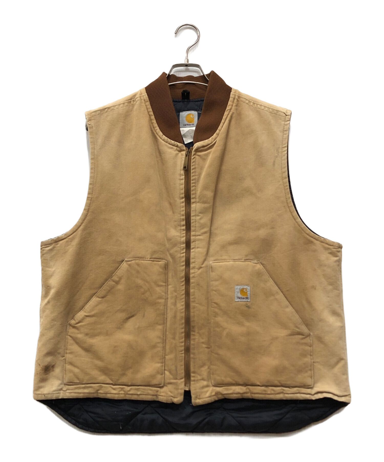 中古・古着通販】CarHartt (カーハート) ダックベスト ベージュ サイズ
