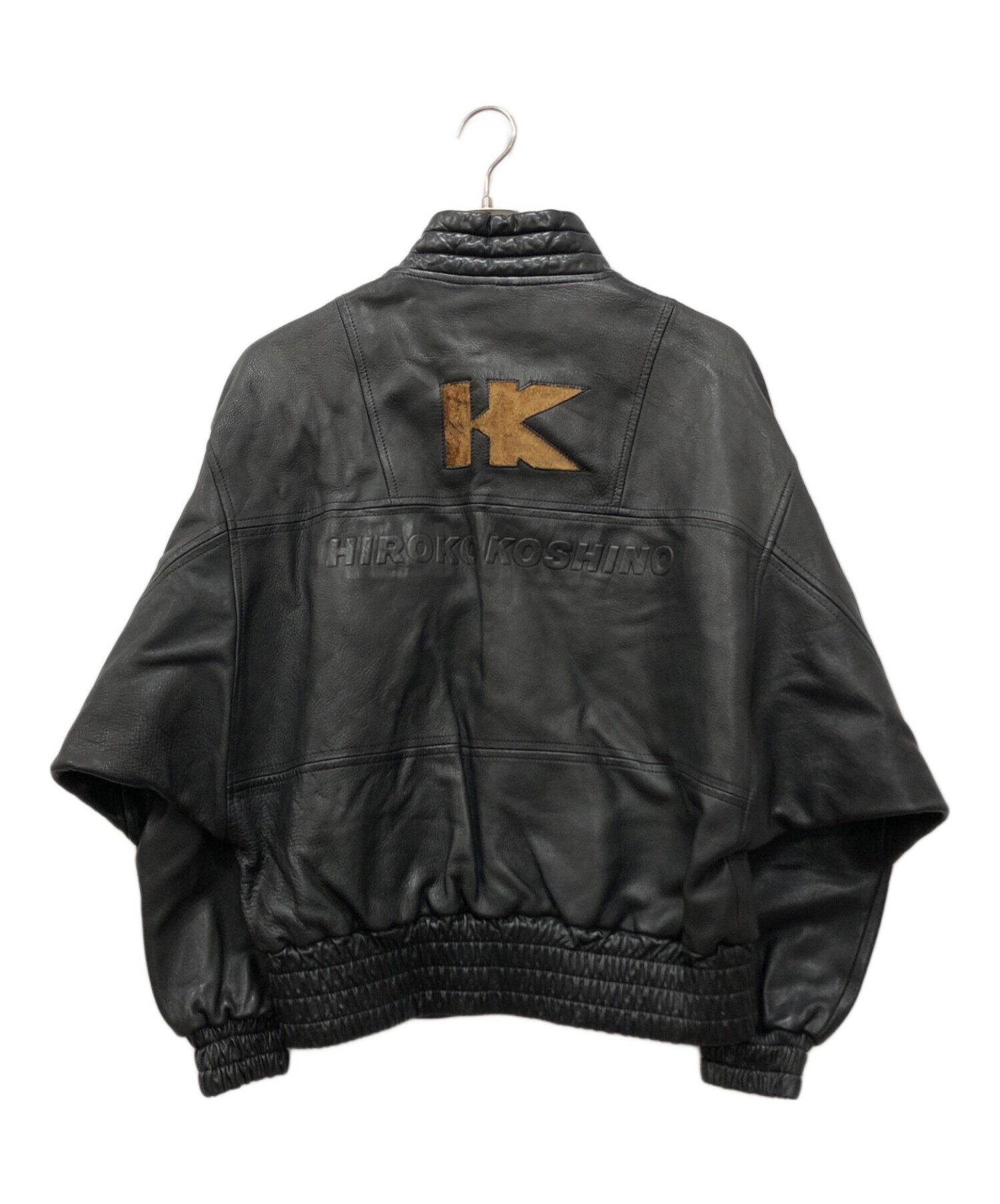 中古・古着通販】HIROKO KOSHINO (ヒロコ コシノ) レザーブルゾン