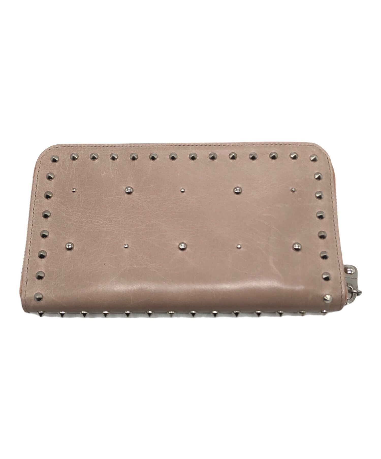 中古・古着通販】MIU MIU (ミュウミュウ) フラワースタッズ財布 ピンク