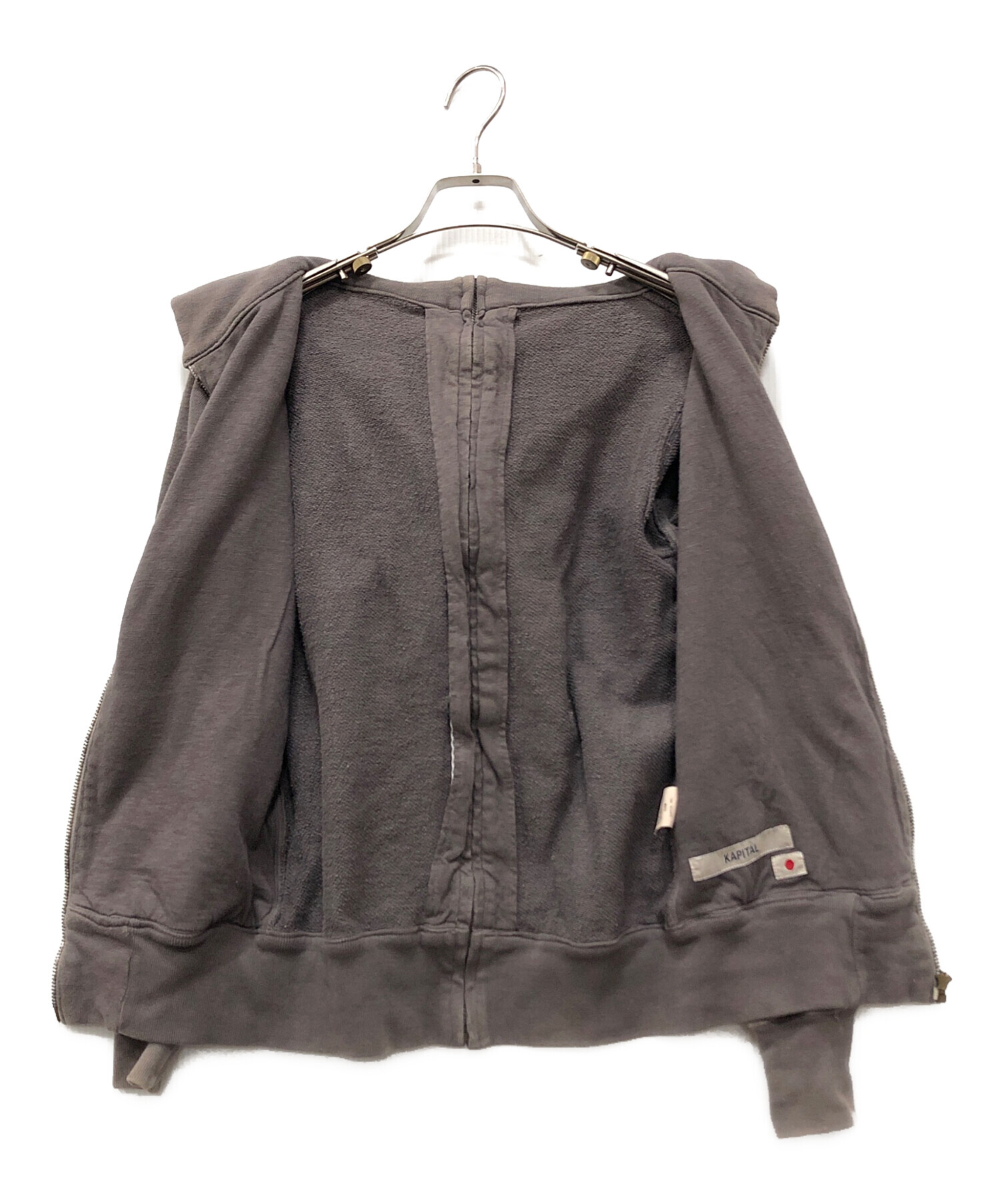中古・古着通販】KAPITAL (キャピタル) 2WAYジップパーカー ブラウン