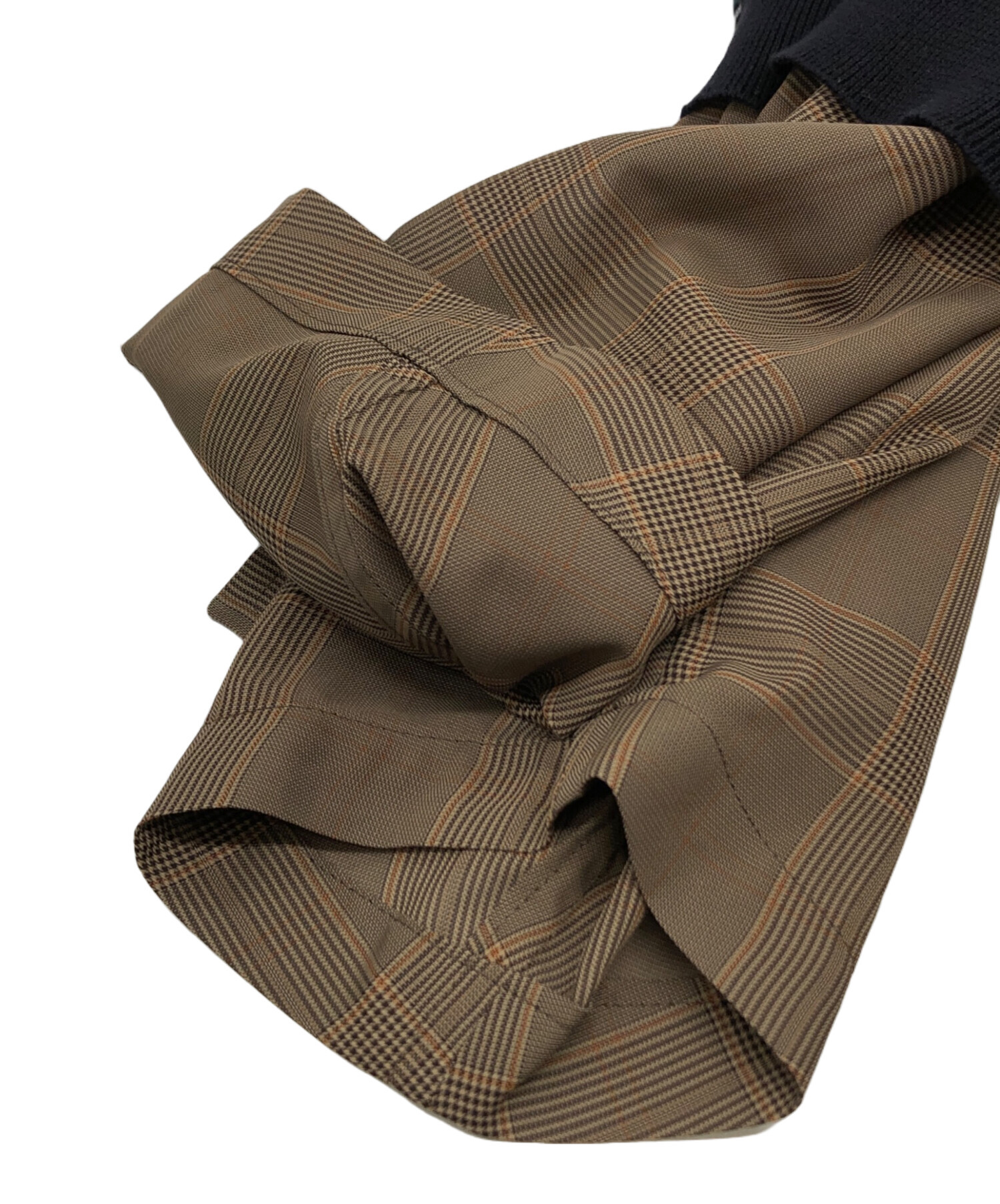 kolor 21ss ニット　ドッキング　コート 中古・古着通販】KOLOR (カラー) ニットドッキングコート ブラウン