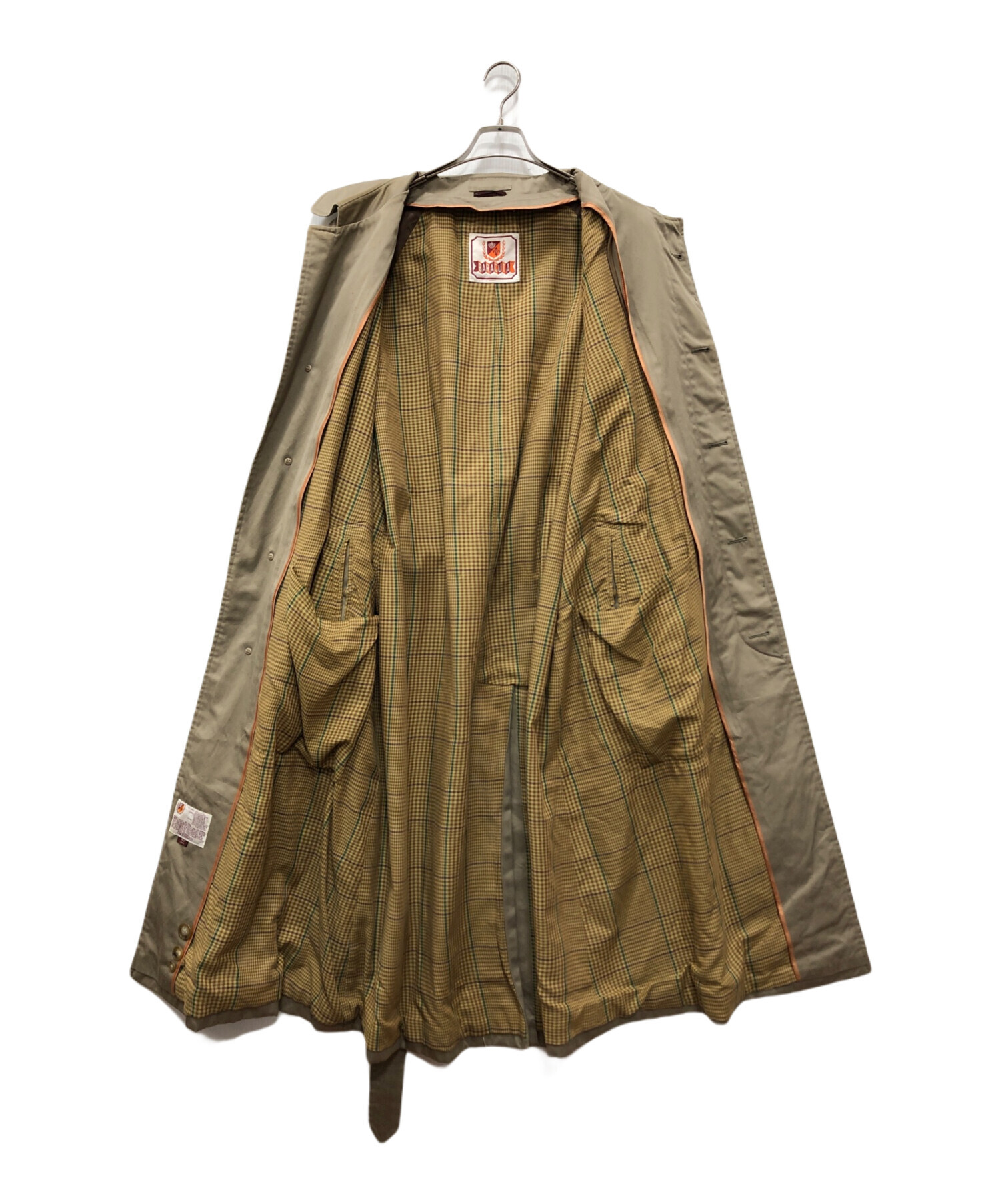 中古・古着通販】BARACUTA (バラクータ) ステンカラーコート ベージュ