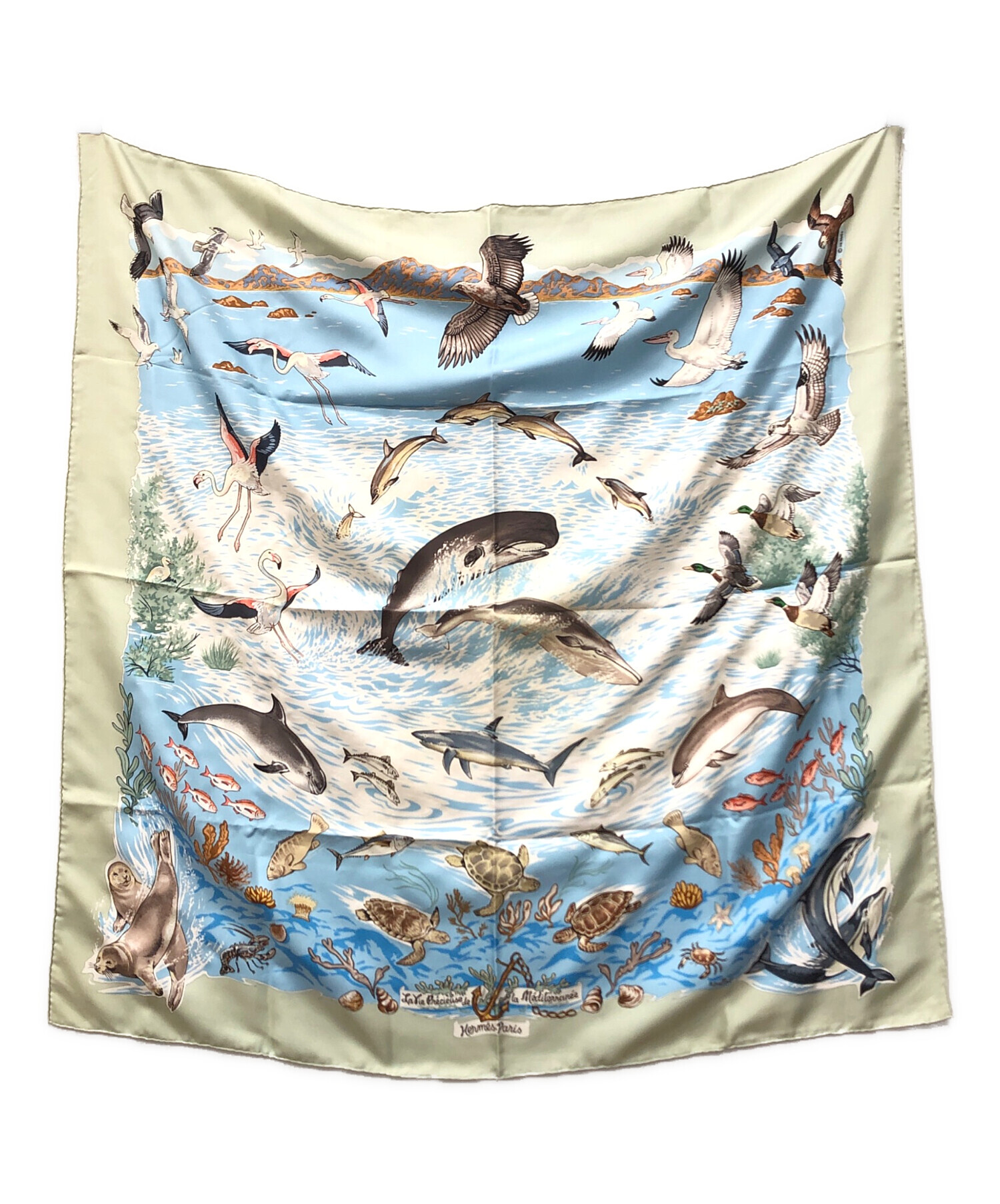 中古・古着通販】HERMES (エルメス) カレ90 シルクスカーフ ”地中海の