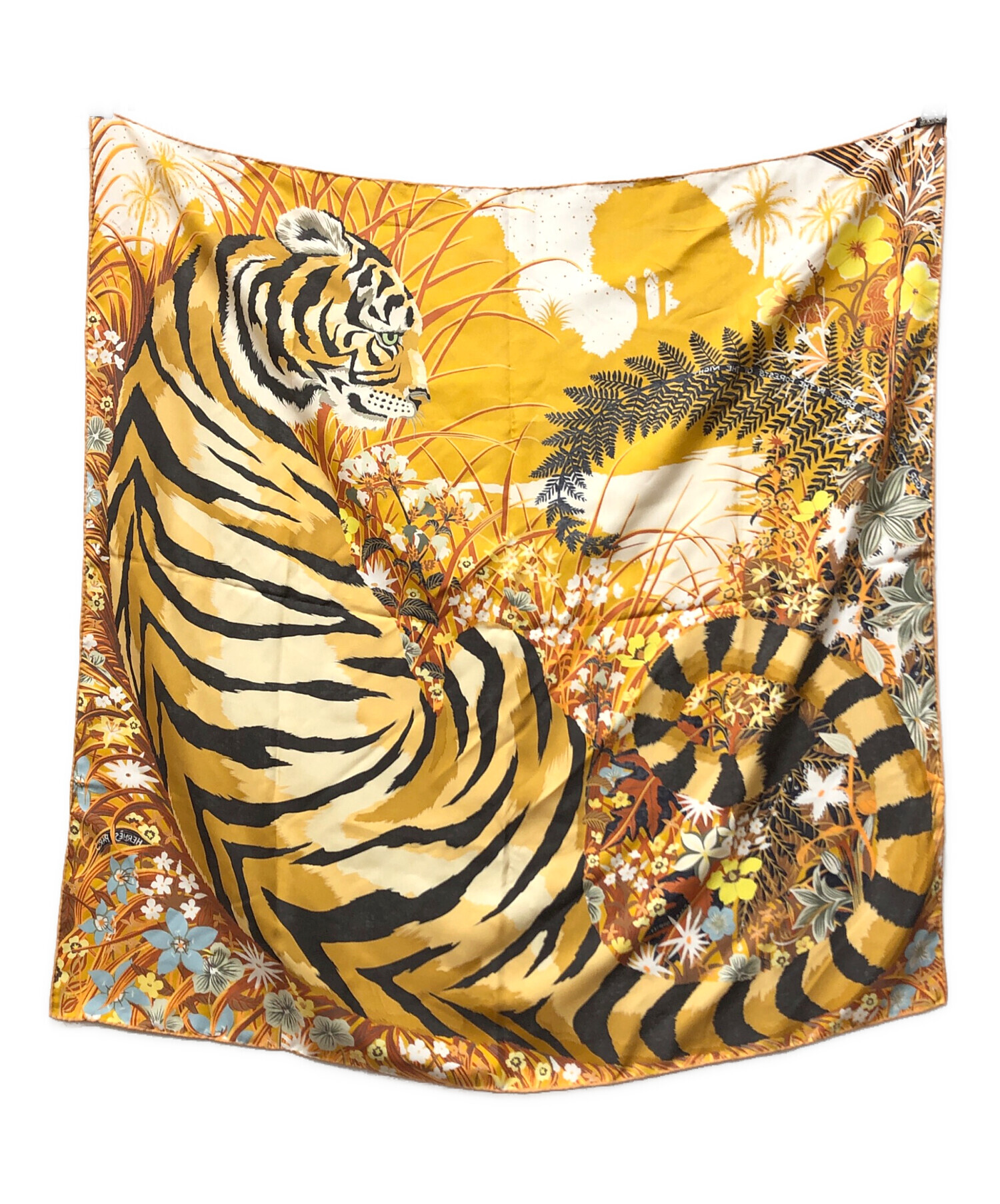 中古・古着通販】HERMES (エルメス) カレ90 シルクスカーフ ”TYGER