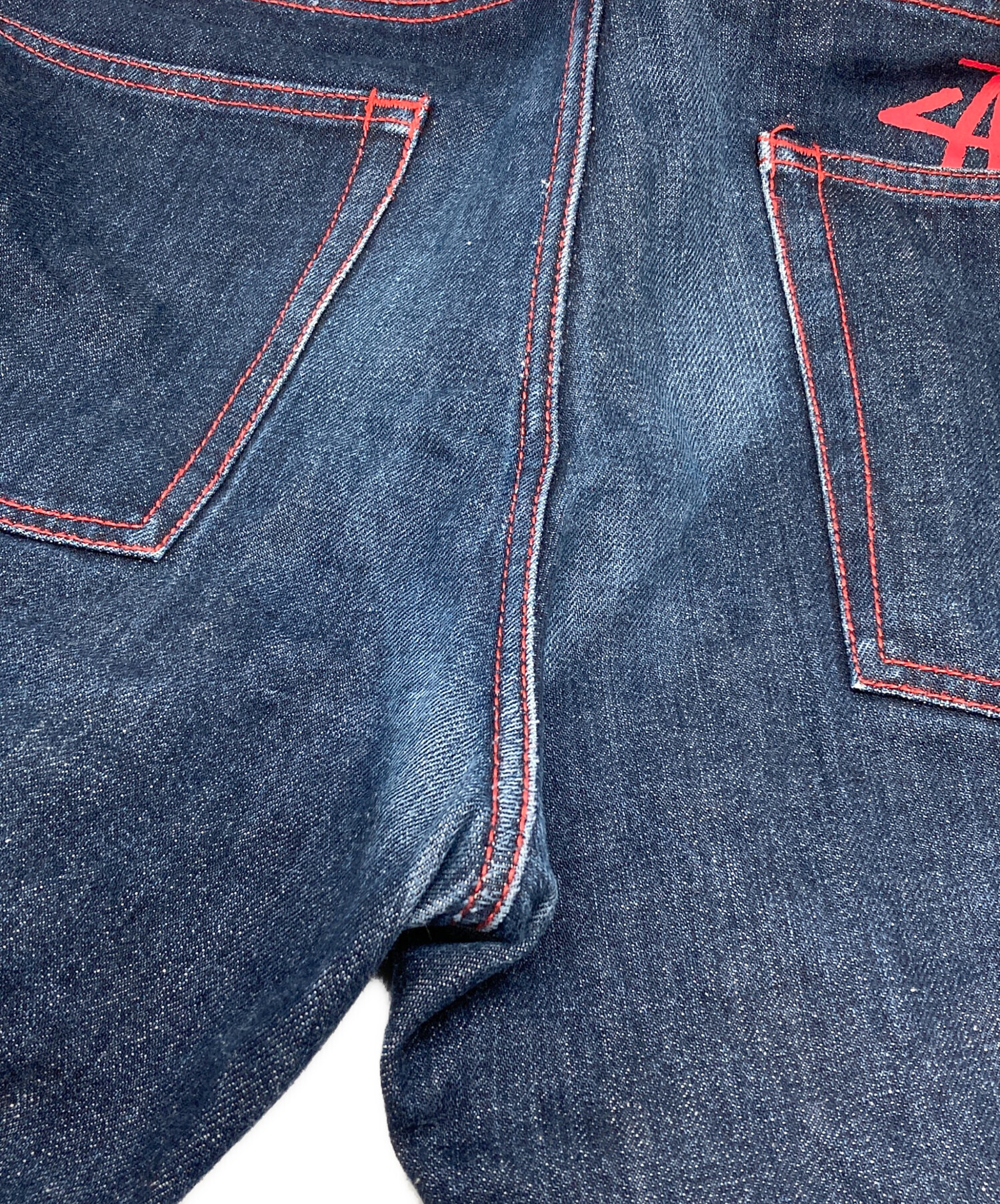 中古・古着通販】stussy (ステューシー) レッドステッチハーフデニム 