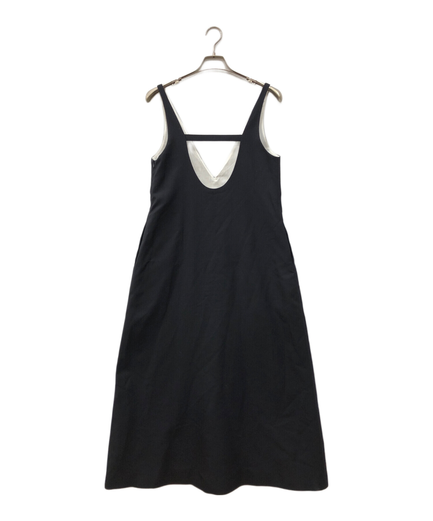 中古・古着通販】BOWTE (バウト) ノースリーブワンピース ネイビー 