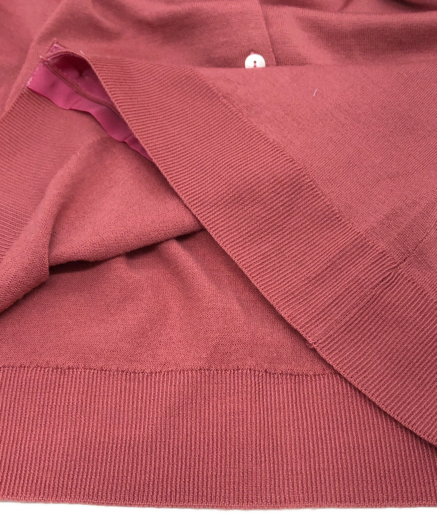 JOHN SMEDLEY ジョンスメドレー カーディガン L ピンク 【古着】【中古】【送料無料】 JOHN SMEDLEY - JOHN SMEDLEY ジョンスメドレー カーディガン L ピンク