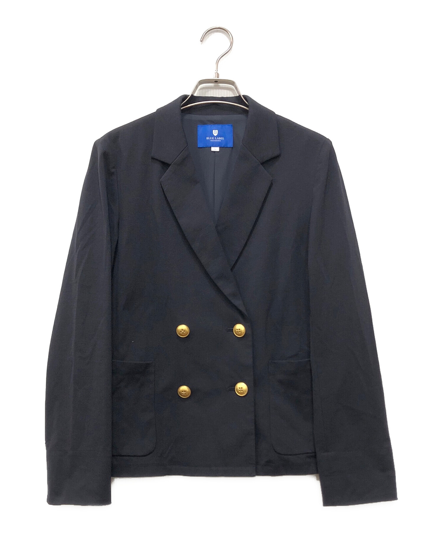 BLUE LABEL クレストブリッジ ダブルボタン ウールコート チェック柄