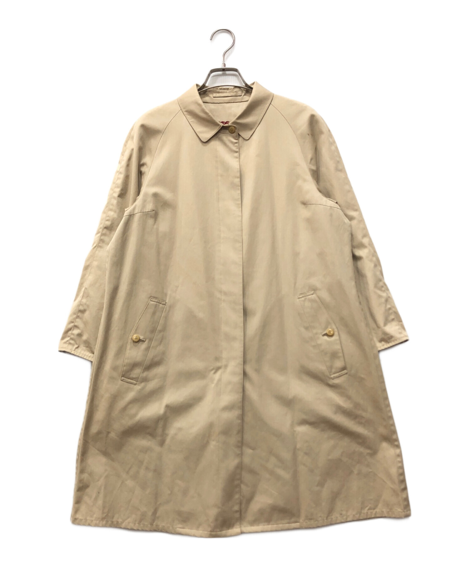 バーバリー Burberry ステンカラーコート ノバチェック べージュ M