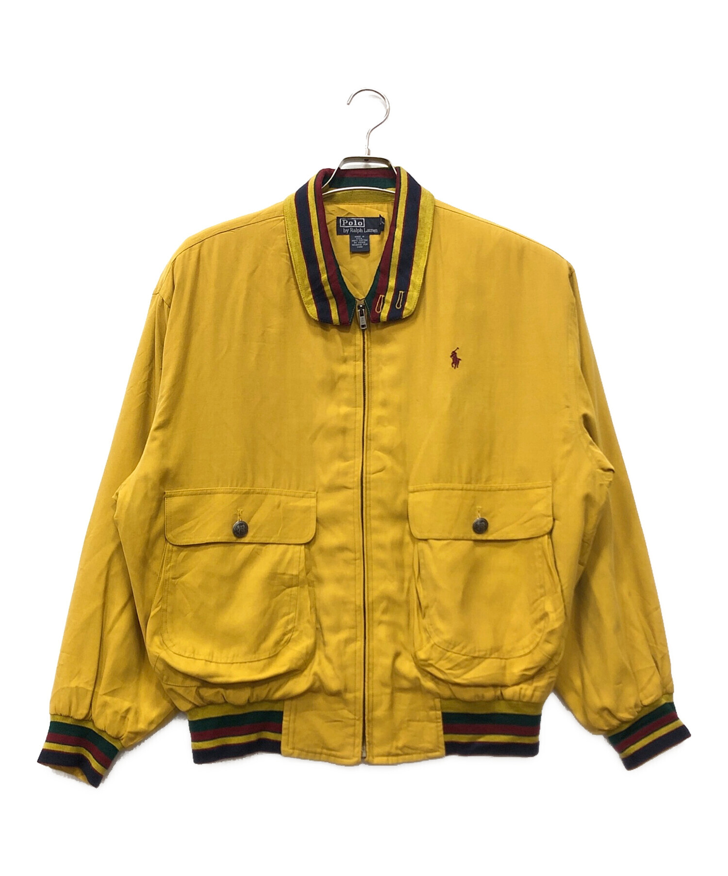 希少　RALPH LAUREN GOLF ジャケット ブルゾン ゴールド金具 希少 RALPH LAUREN GOLF ジャケット ブルゾン ゴールド金具 - メルカリ