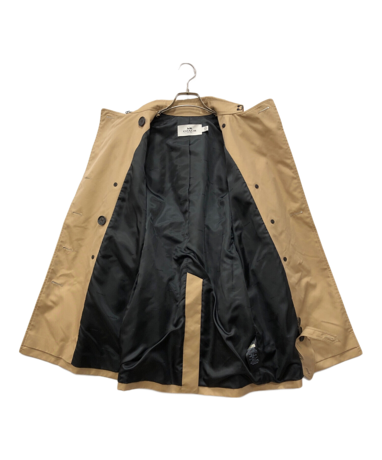 中古・古着通販】COACH (コーチ) トレンチコート ベージュ サイズ:XXS