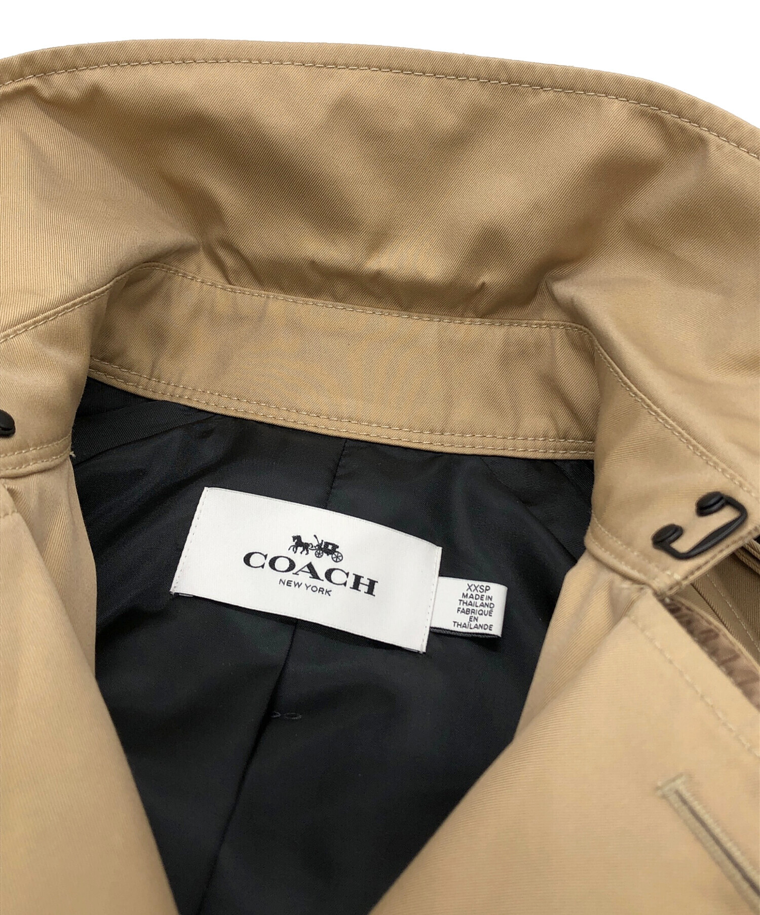 中古・古着通販】COACH (コーチ) トレンチコート ベージュ サイズ:XXS