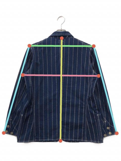 中古・古着通販】WAREHOUSE (ウエアハウス) ストライプカバーオール