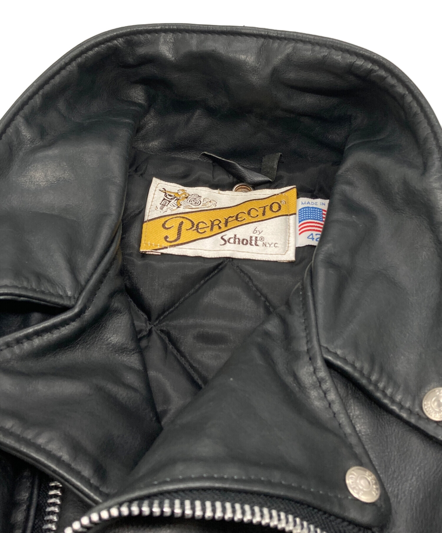 中古・古着通販】Schott (ショット) ダブルライダースジャケット