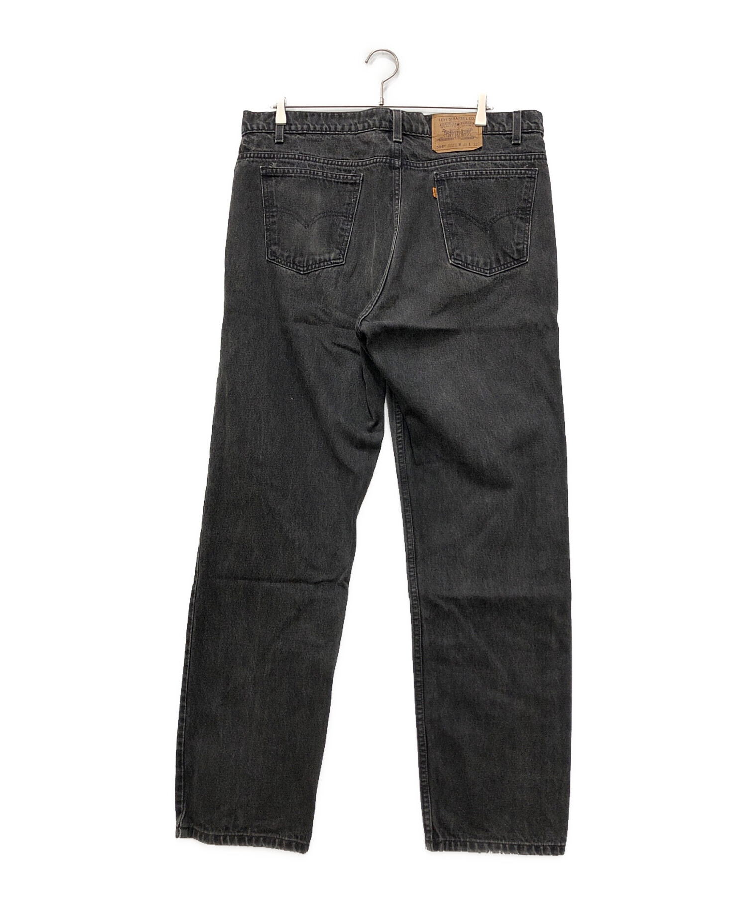 中古・古着通販】LEVI'S (リーバイス) 505後染めブラックデニム