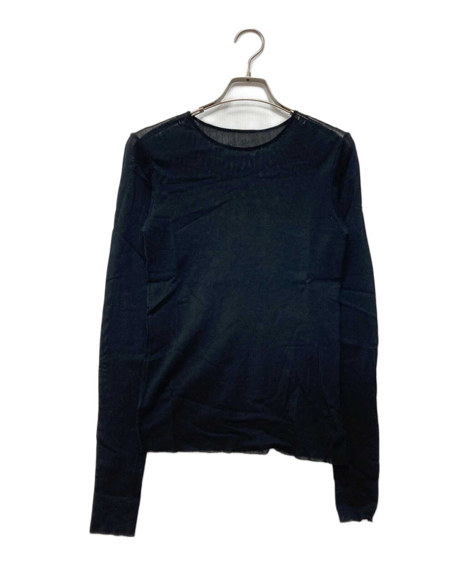パルフェット　SHEER MESH ロングスリーブ T-BACK 中古　L 中古・古着通販】Plage (プラージュ) Mesh Sheer ロンT ブラック