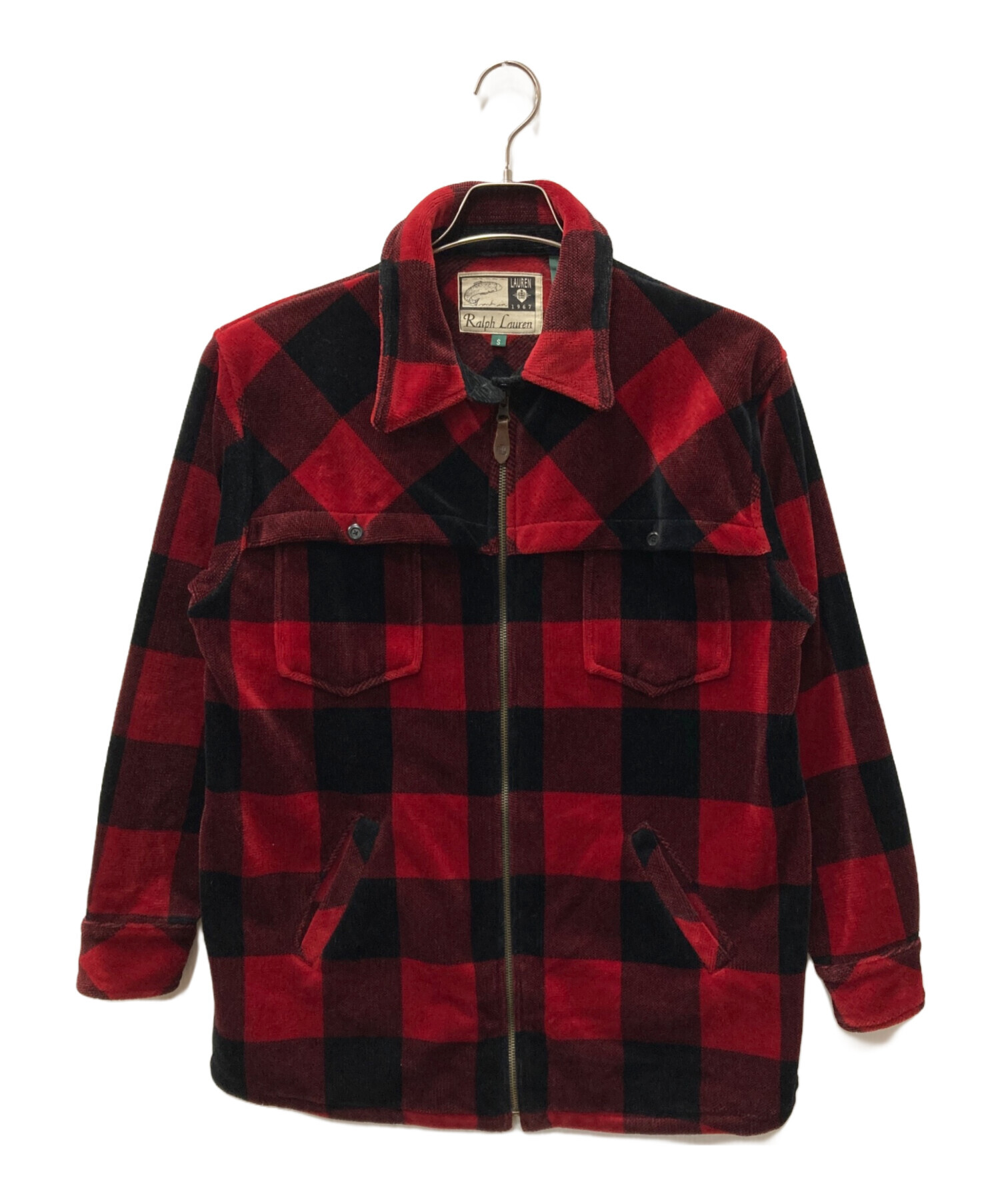 激レア ポロ ラルフローレン スイング ジャケット チェック 赤 113 中古・古着通販】LAUREN RALPH LAUREN (ローレン ラルフ ローレン