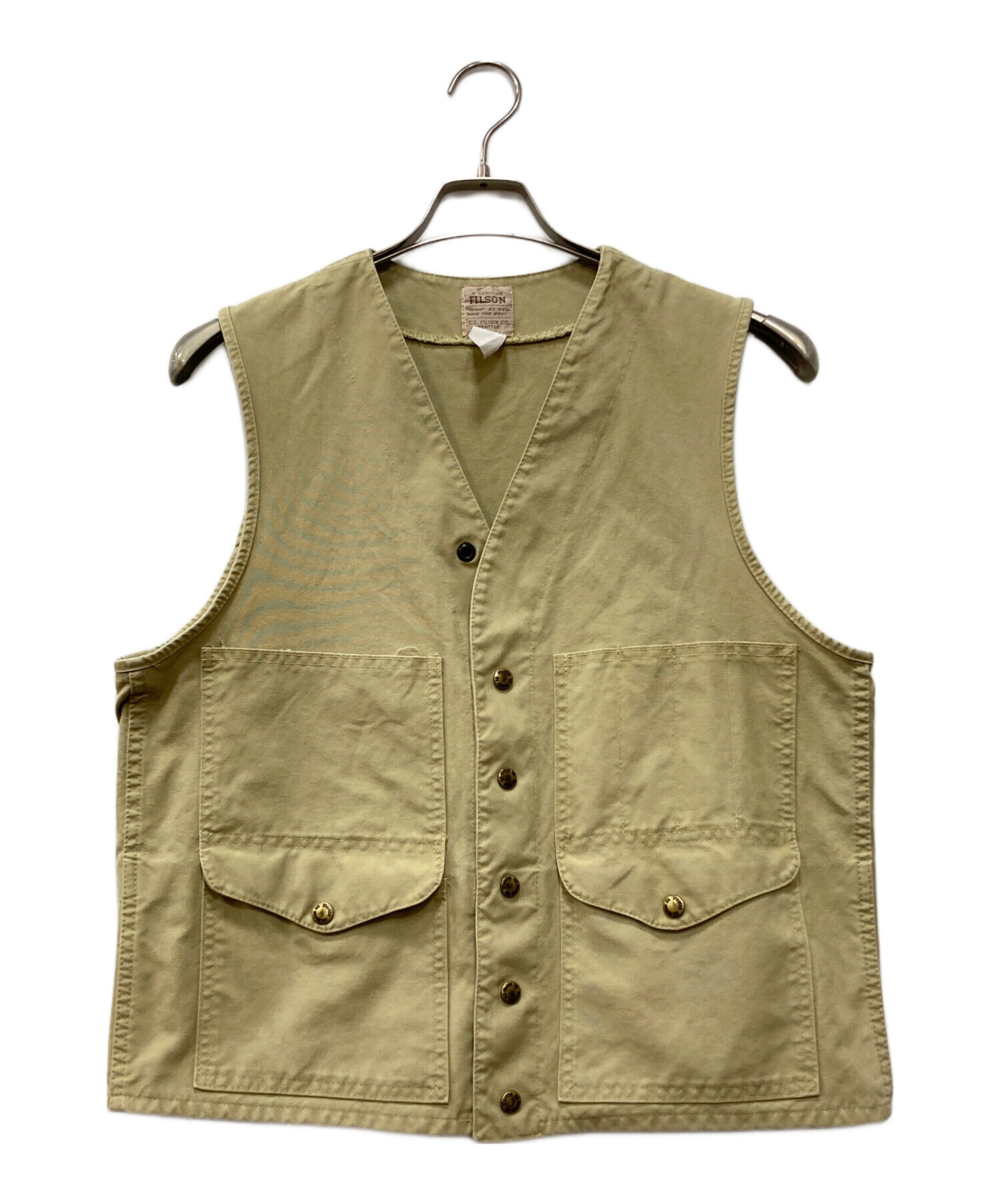 USA製 FILSON フィルソン モールスキン ハンティングベスト 60年代〜70年代 USA製 FILSON フィルソン モールスキン ハンティング
