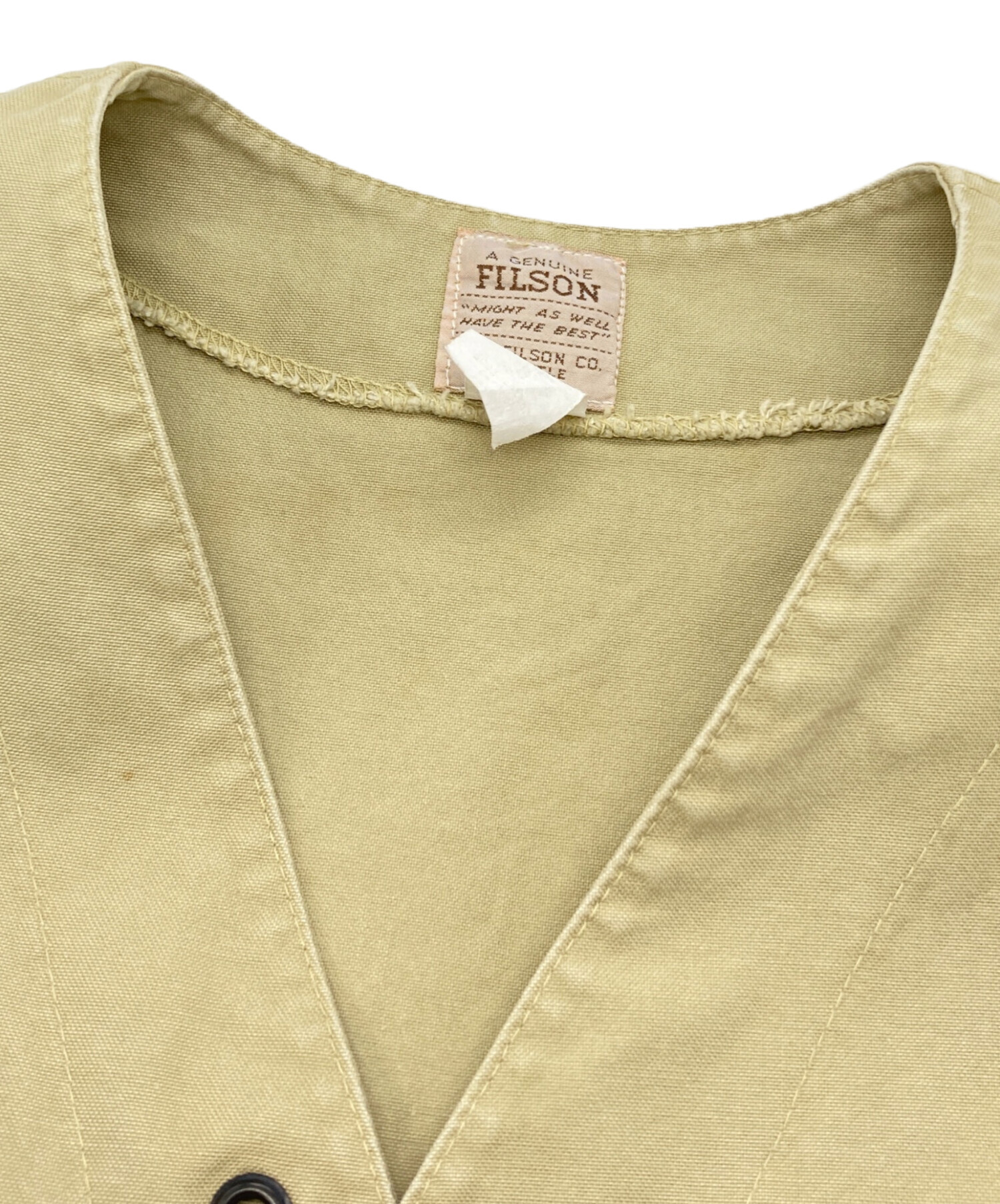 中古・古着通販】FILSON (フィルソン) ハンティングベスト ベージュ