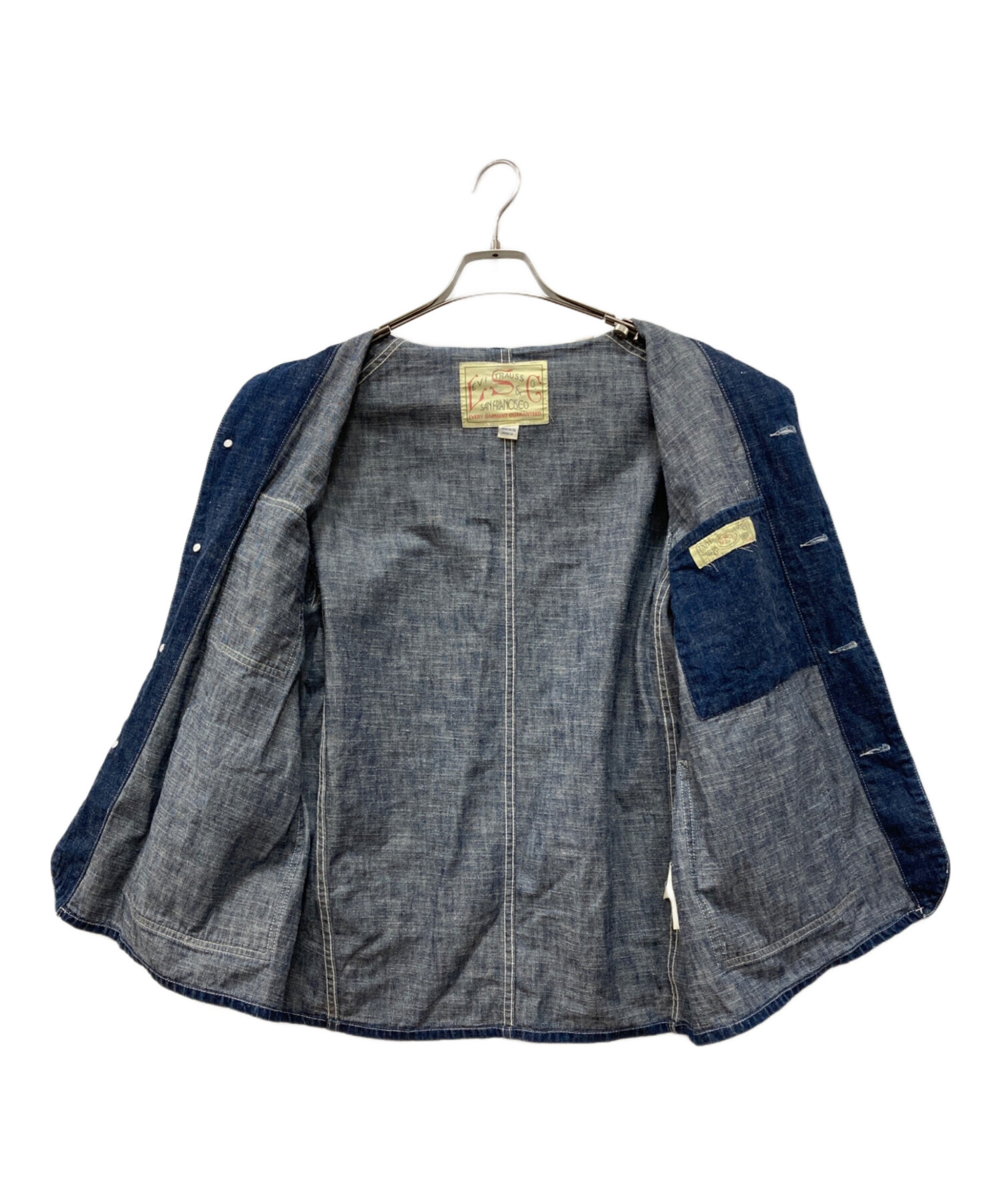 Levi's インディゴ デニム カバーオール 中古・古着通販】LEVI'S (リーバイス) カバーオール インディゴ サイズ