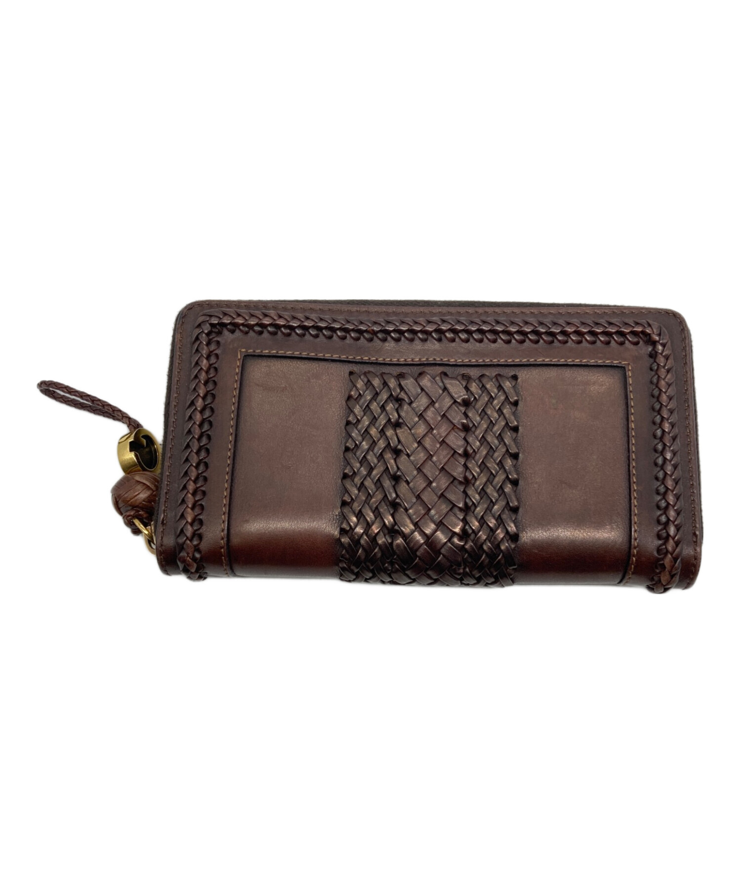 中古・古着通販】GUCCI (グッチ) ウーブンウェブラウンドファスナー