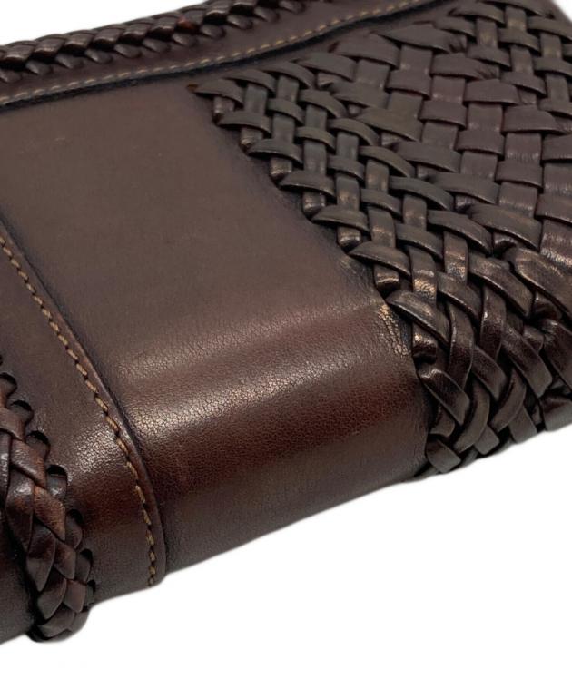 中古・古着通販】GUCCI (グッチ) ウーブンウェブラウンドファスナー