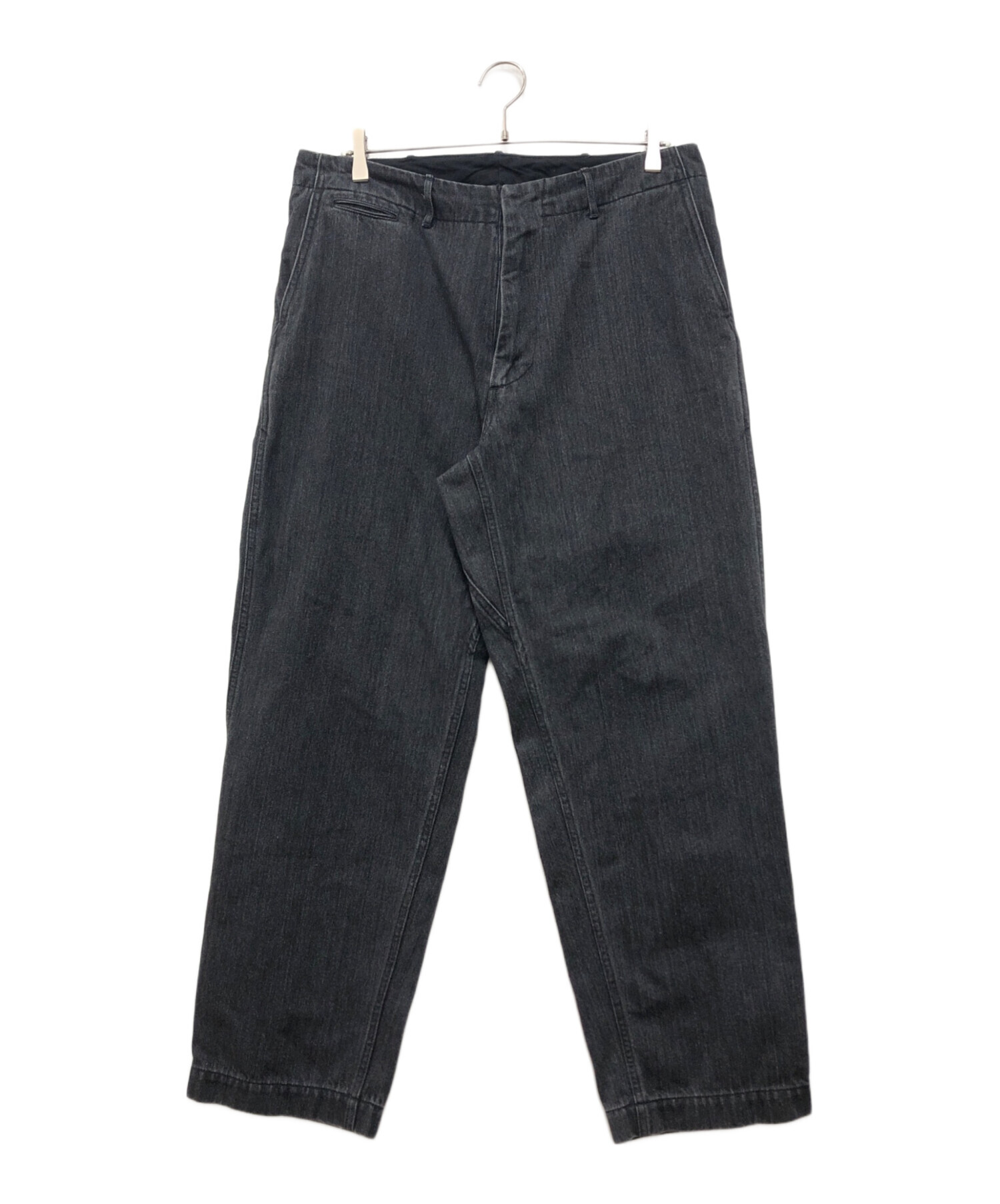中古・古着通販】nanamica (ナナミカ) Wide Denim Pants ブラック 