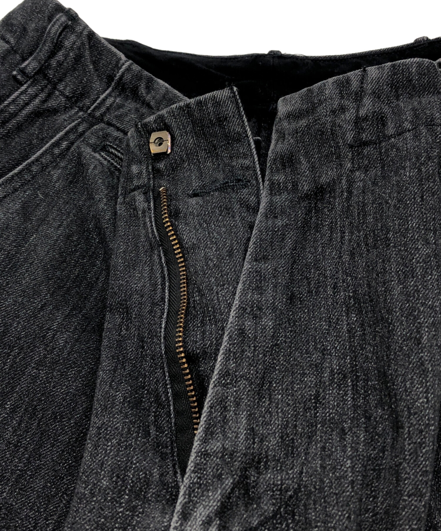 中古・古着通販】nanamica (ナナミカ) Wide Denim Pants ブラック 