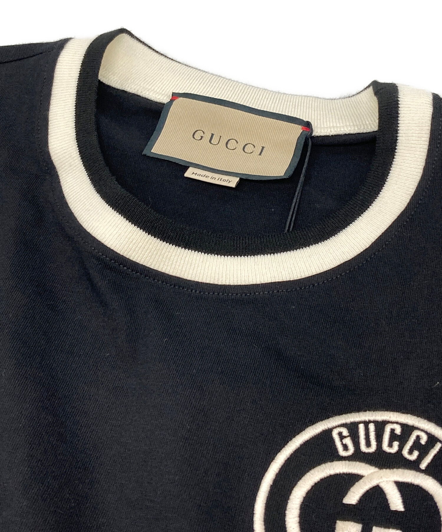 中古・古着通販】GUCCI (グッチ) エンブロイダリー コットンジャージー 