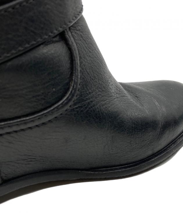 中古・古着通販】PRADA (プラダ) ダブルベルトレザーエンジニアブーツ