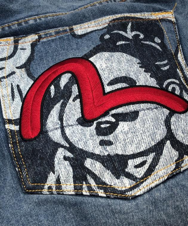 中古・古着通販】EVISU (エヴィス) 遊び心のある仏頭プリントとカモメ