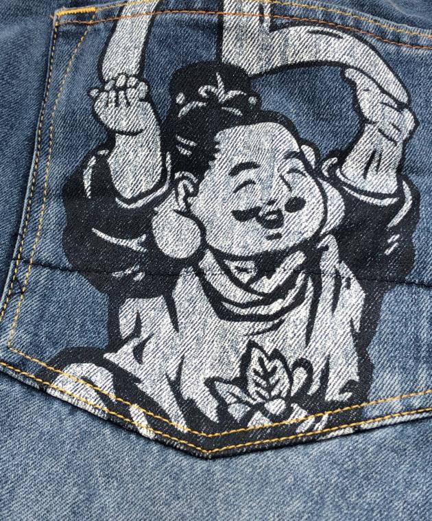 中古・古着通販】EVISU (エヴィス) 遊び心のある仏頭プリントとカモメ