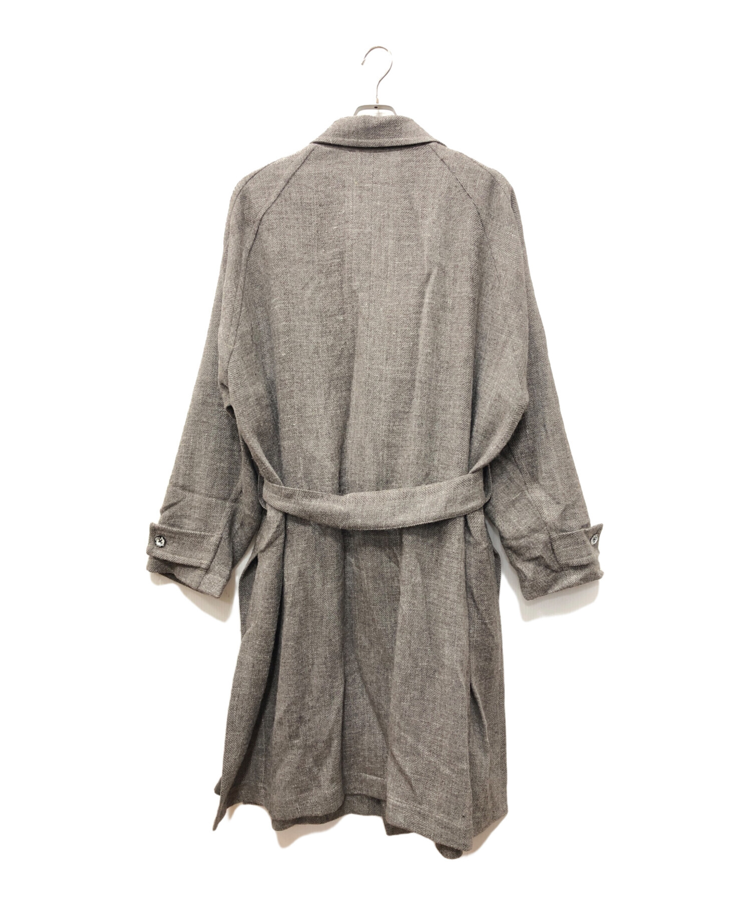 ジャケット・アウター ancellm DOUBLE-BREASTED COAT 中古・古着通販】ANCELLM (アンセルム) DOUBLE-BREASTED COAT ブラウン