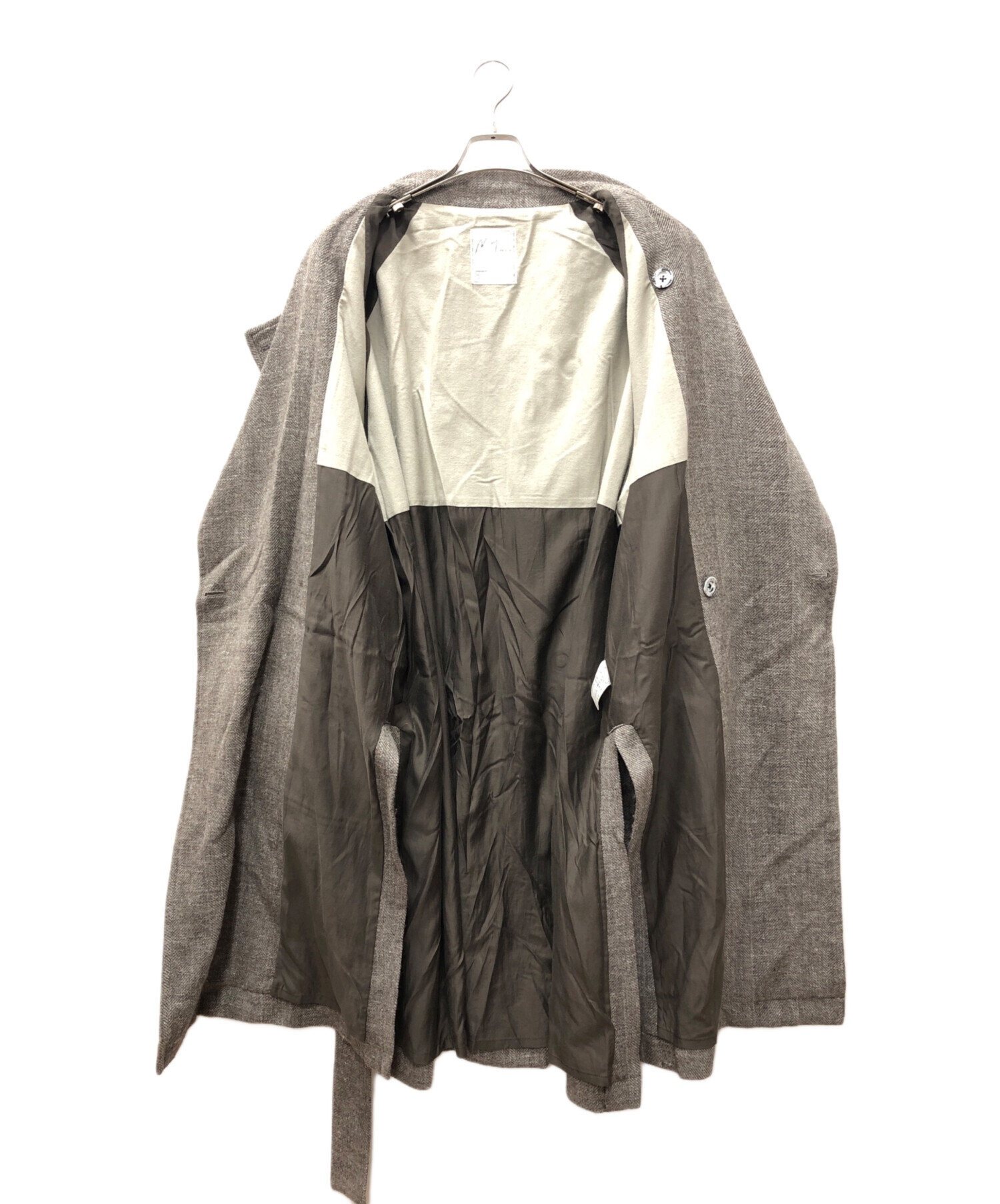 中古・古着通販】ANCELLM (アンセルム) DOUBLE-BREASTED COAT ブラウン