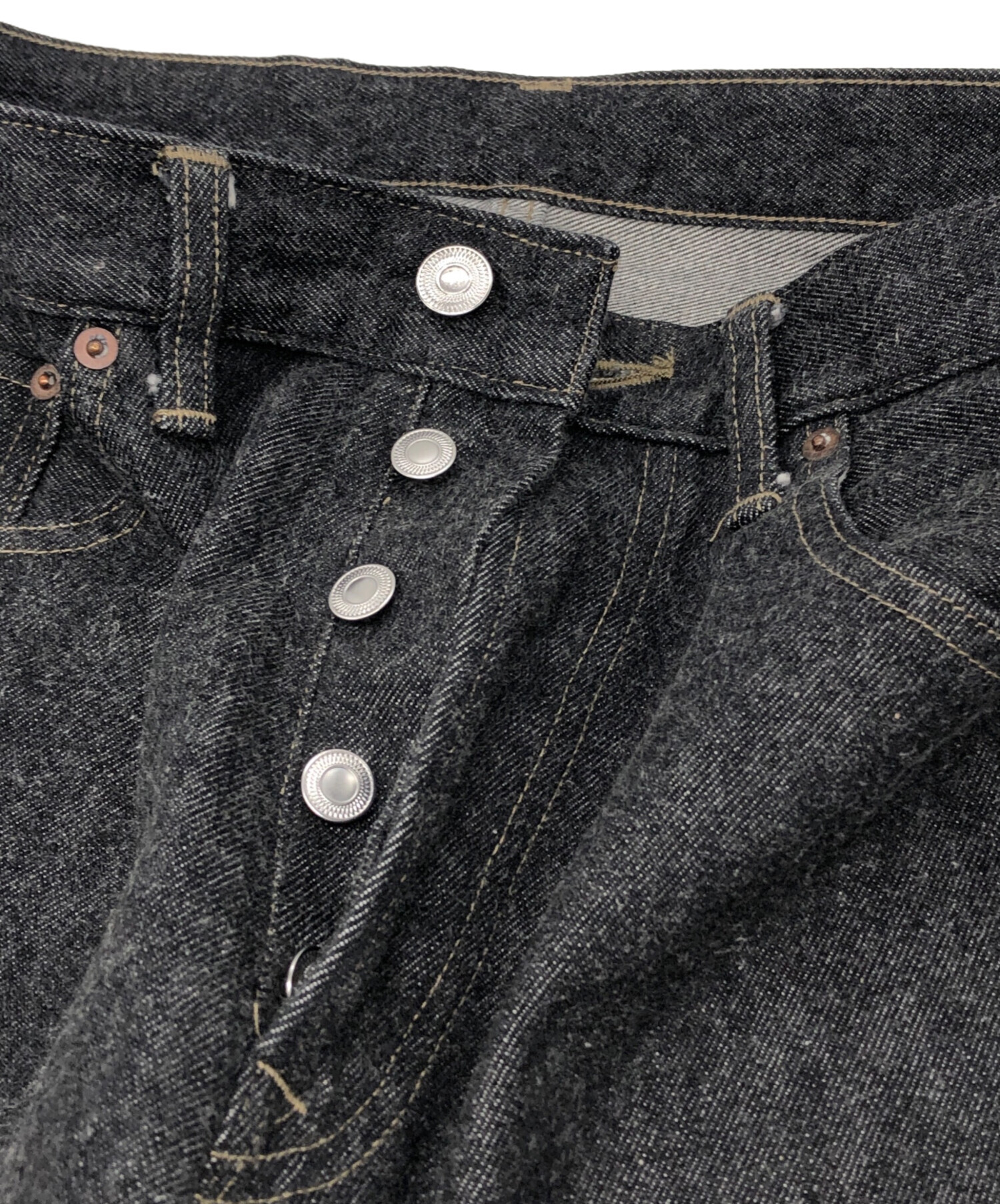 中古・古着通販】A.PRESSE (アプレッセ) Black Washed Denim Pants 