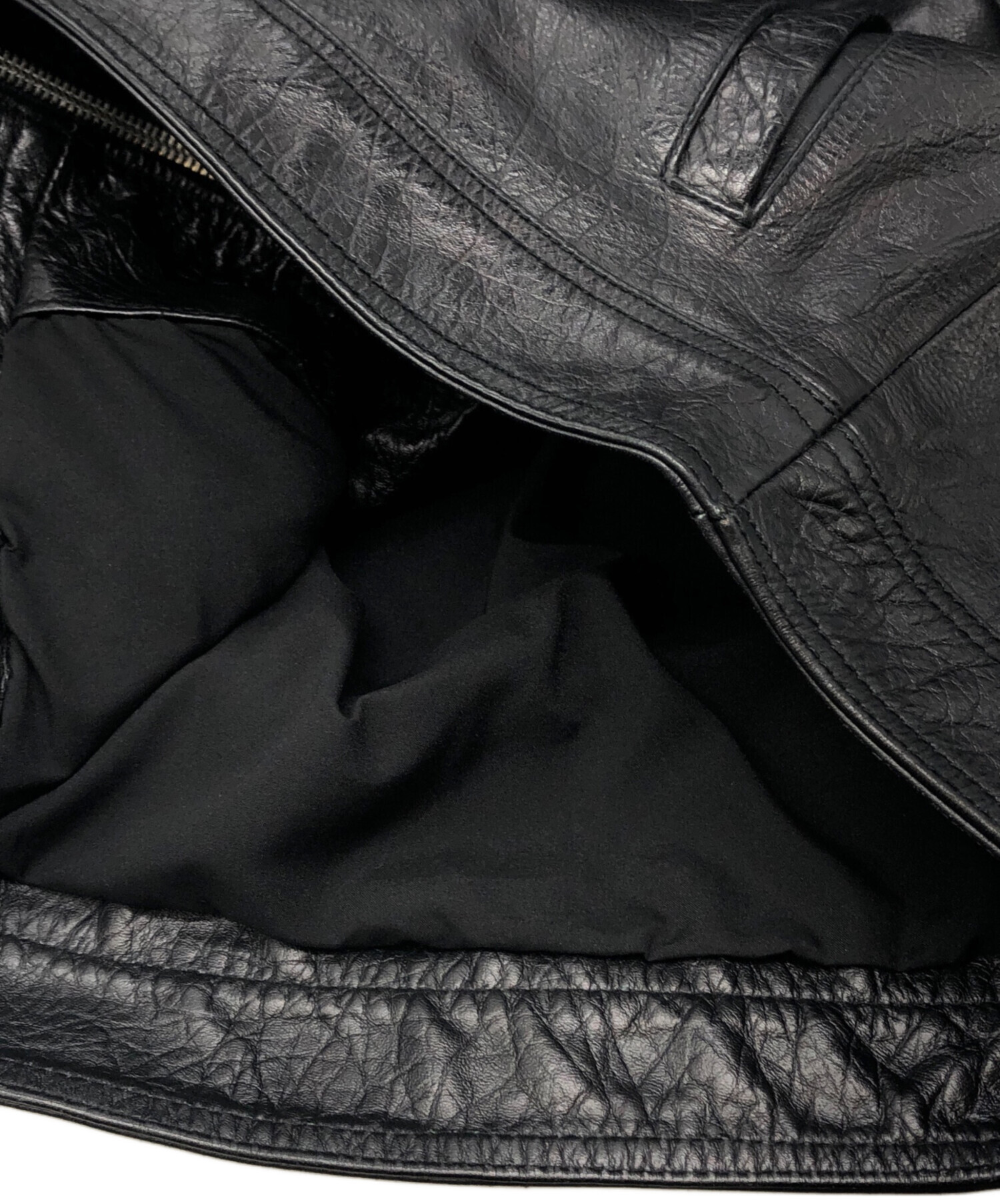 中古・古着通販】ZARA (ザラ) スタッズシングルレザージャケット