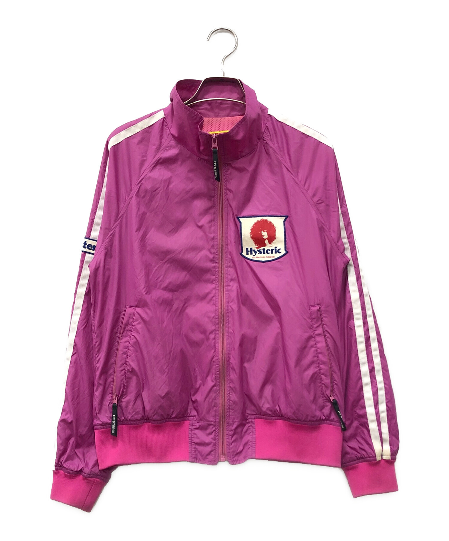 HYSTERIC GLAMOUR レーシングナイロンジャケット（ピンク） 中古・古着通販】Hysteric Glamour (ヒステリックグラマー) GLAMOUR