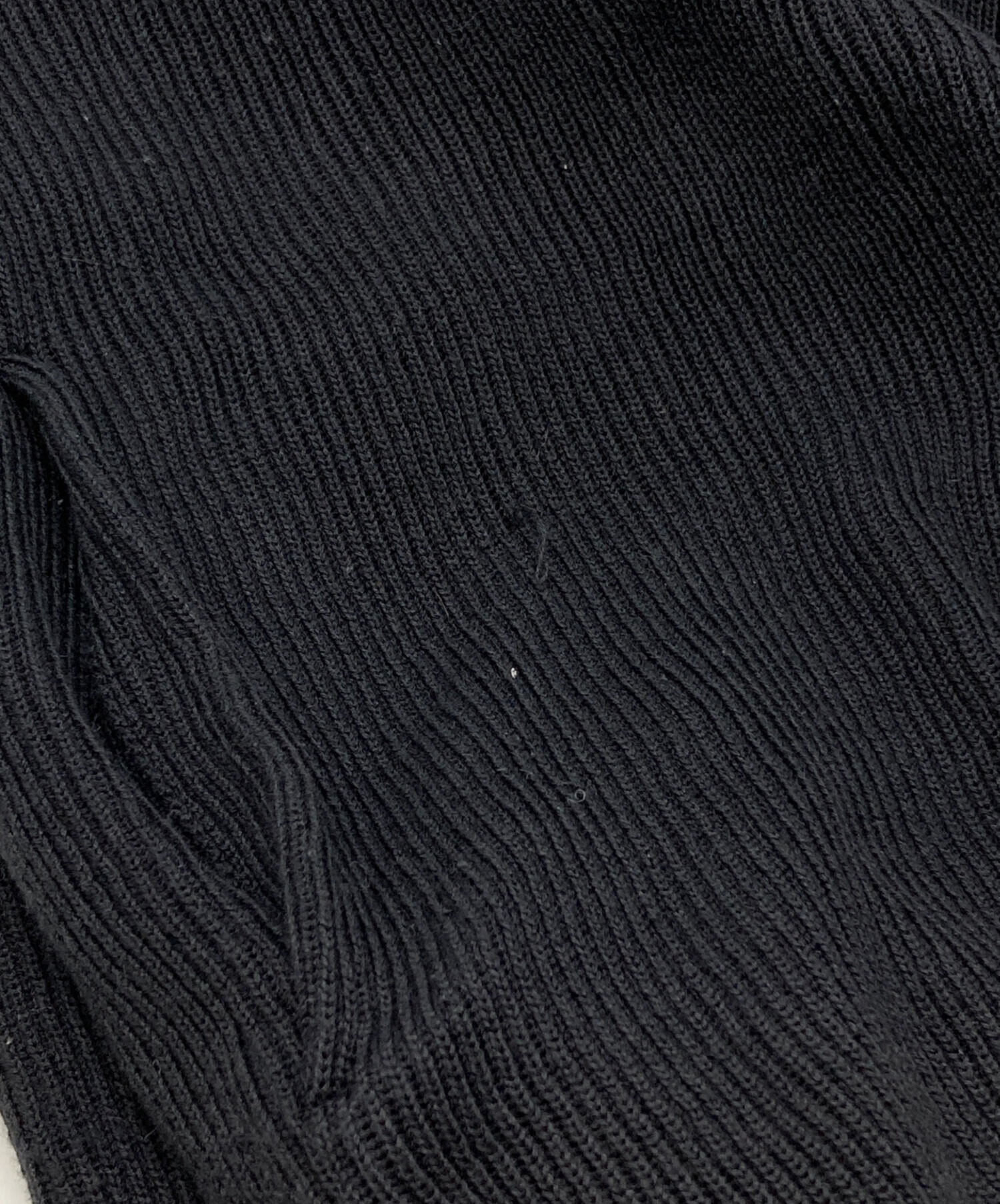 中古・古着通販】YOKE (ヨーク) RIB ZIP-UP CARDIGAN ブラック サイズ
