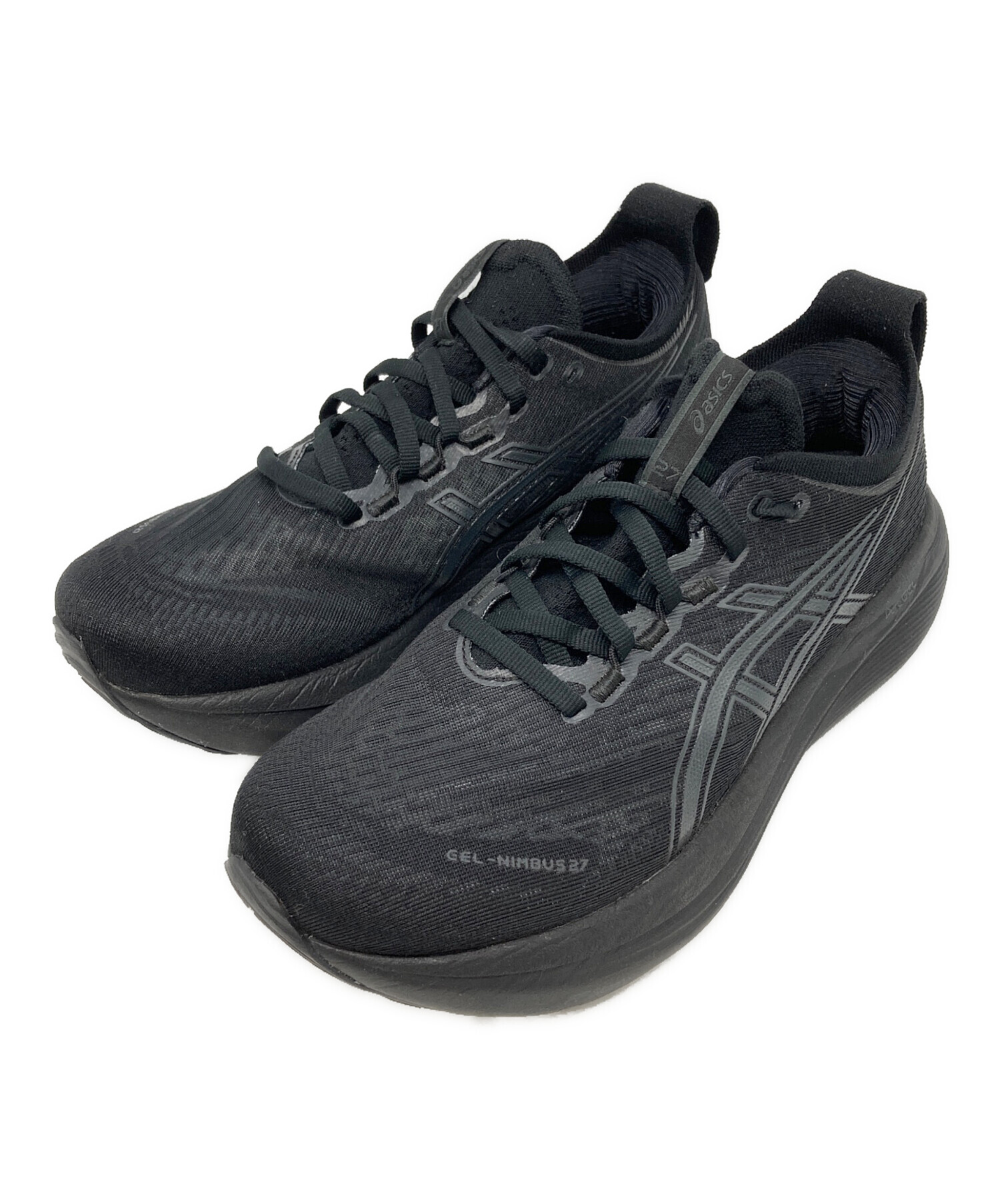 中古・古着通販】asics (アシックス) GEL-NIMBUS 27 ブラック サイズ