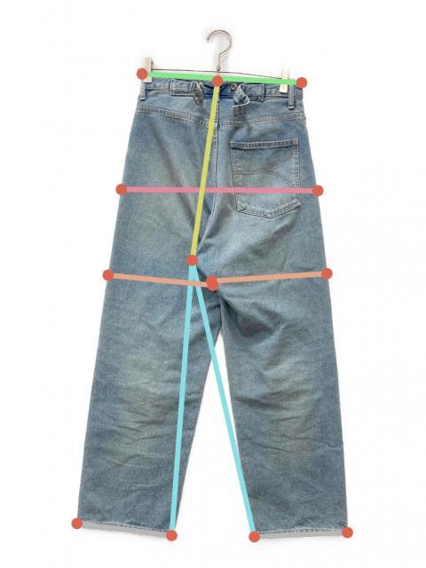 中古・古着通販】BRILL (ブリル) 13.2 oz 5ポケットデニムダメージ