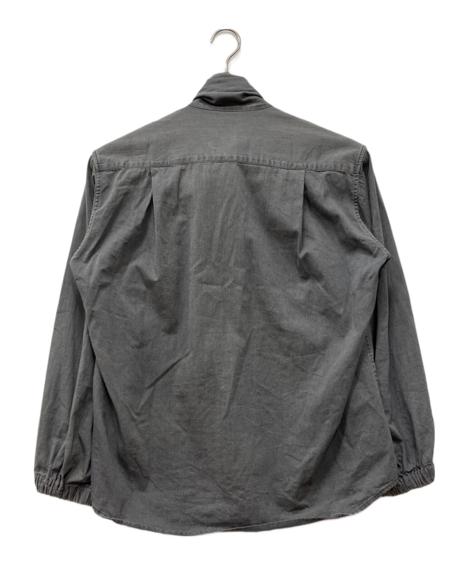 中古・古着通販】BRILL (ブリル) ボウタイデニムブラウス グレー 